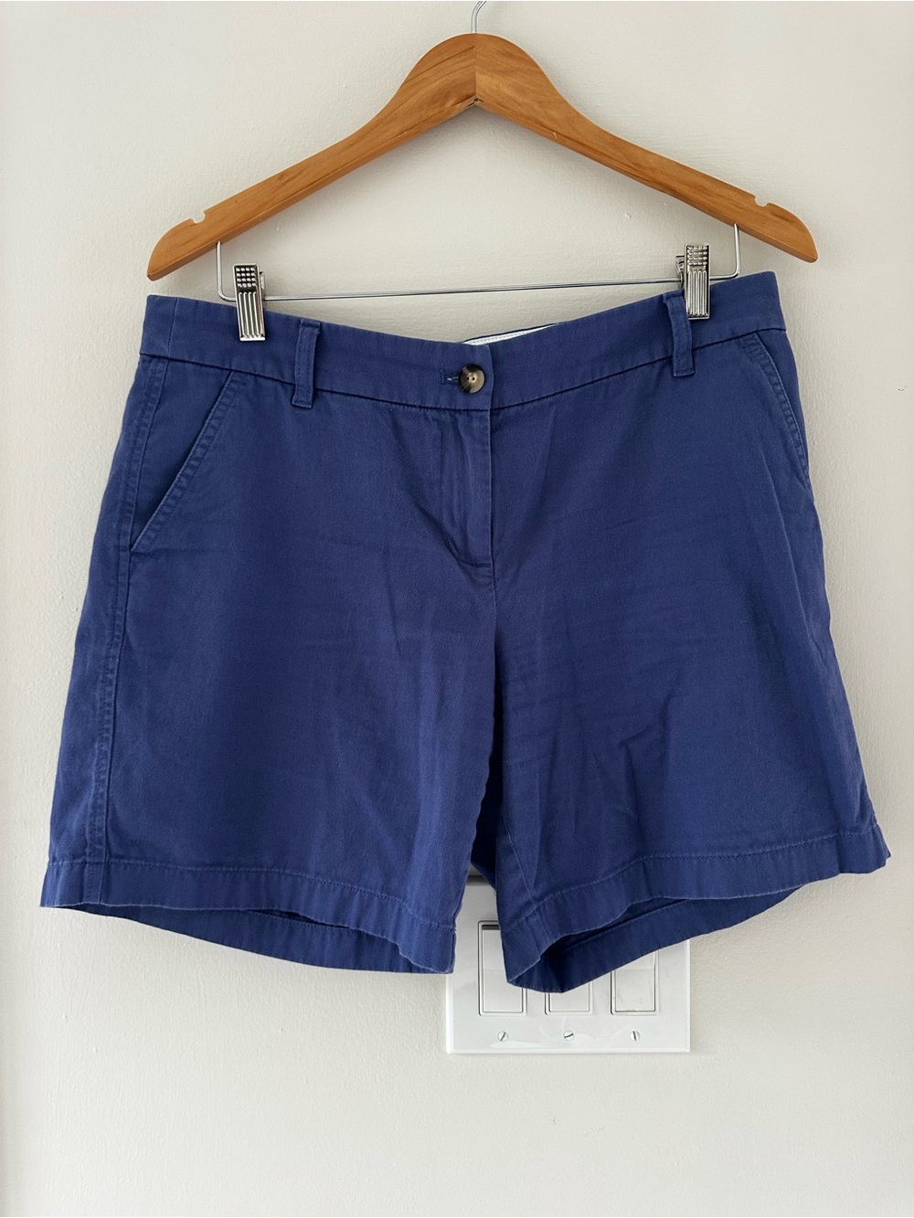 J. Crew Navy Blue Cotton Chino Shorts